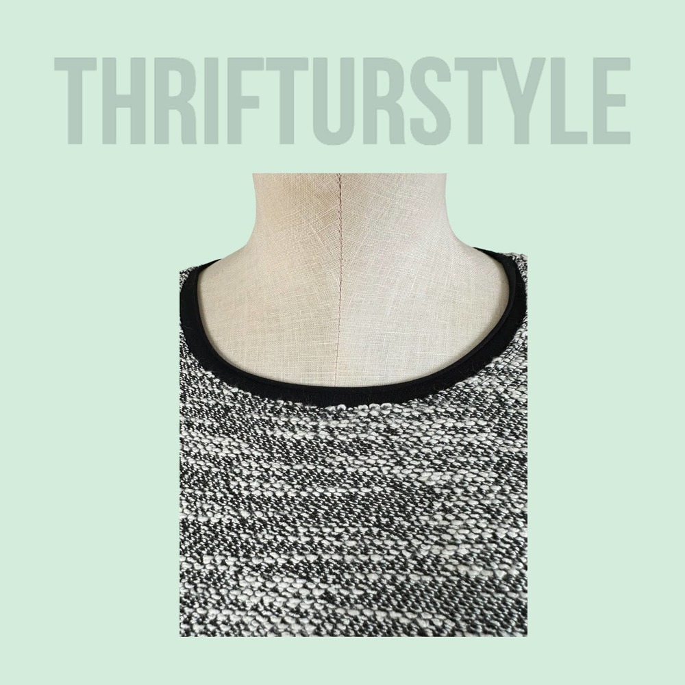 7Diamonds Fit Burgos Knit Sweater Crewneck Long Sleeve Gray Black Pattern - Picture 7 of 9